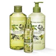 Setti - Oliivi (Vartaloemulsio, suihkugeeli, vartalo- ja hiussuihke)